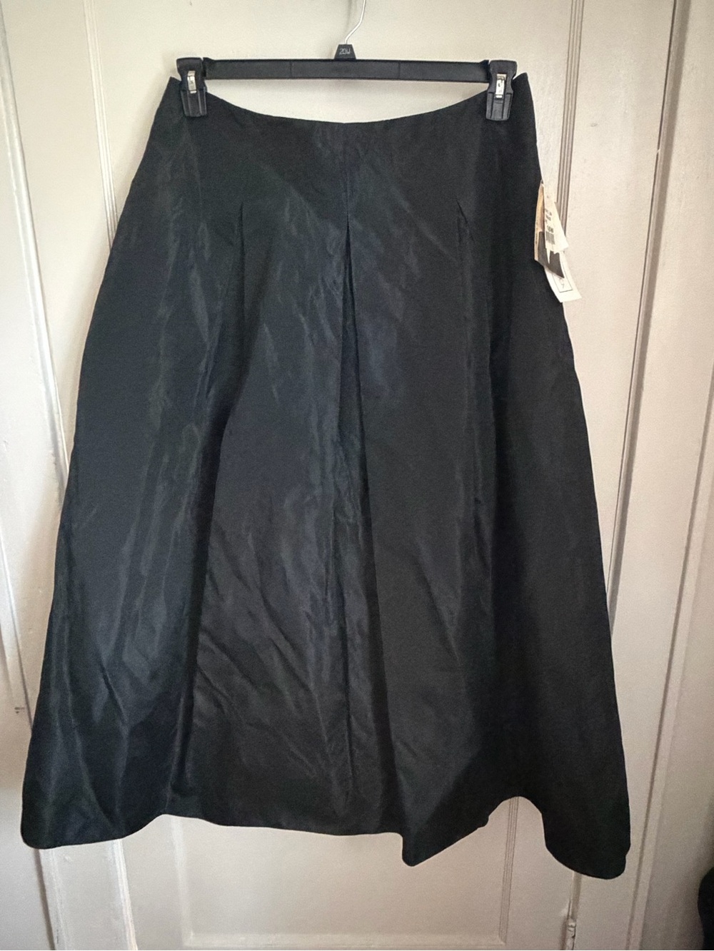 NWT - Scott McClintock Black A-Line Midi Skirt
